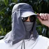Rowerowe czapki maski mężczyźni/kobiety słońce twarz komary czapka obrońca duży szeroki gądzą klapkę szyi łowotą wędkarstwo Polowanie na pokładzie Camping CAP 231101