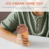パーティーデコレーションインフレータブルおもちゃキッズシミュレーションアイスクリームのふりをする小道具人工白い幼児