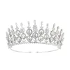 Pinces à cheveux Barrettes Haute qualité Full Zircon Couronne de mariée Princesse Mariage Diadèmes floraux Coiffe Accessoires de style simple HQ0830Hair