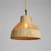 Hanglampen Touw Kroonluchter Bar Restaurant Cafe Licht Creatieve Vintage Eetkamerlamp Verstelbare droplight