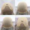 Ash Honey Blonde Lace Front Perücke 13x4 Kunsthaar HD Transparent 613 Farbige Lace Frontal Perücken für Frauen Highlight Perücke Cosplay