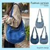 Sacos de noite Mulheres Casual Bolsa de Ombro Dobrável Denim Satchel Multifuncional Alças Ajustáveis Senhoras Meninas Na Moda