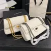 Designer 2.55 Aged Calfskin Classic Double Flap Bag Gold/Silver Metal Chain Square Lock 25x13cm Vintage Women Cross Body Shoulder Handbag Medium Luxury Purse Sacoche