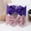 Hair Accessories 2pcs/set Baby Soft Headband Infant Born Bows Headwear Elastic Toddler Bandage Ribbon Big Head Band