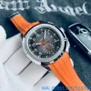 Montre Luxe Quatro agulhas masculino relógios mecânicos automáticos aço inoxidável pulseira de silicone relógios de pulso de vidro de cristal mineral luxo AAA relógio Nautilus montre