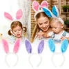 Easter Party Festive Hairbands Adult Kids Cute Rabbit Ear Headband Prop Plush Dress Costume Bunny Ears Hairband for Kids Girls women headdress