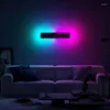 Wall Lamp Modern RGB LED Living Room Decoration Colorful Remote Sconce Light Fixtures Dining Indoor Lighting