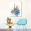 Världsberömd byggnad Burj Khalifa Dubai Pencil Art Canvas Print Bild Modern affisch för kontorsrum Väggdekor