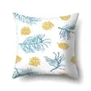 Kissen / dekorative Blumenblätter Kissenbezug Home Decor Blue Plants Throw Sofa Car