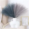 Decorative Flowers Wreaths Decorative Flowers 7 Forks 45Cm Pampas Secas Grass Decor Artificial Reed Fake Flower Wedding Party Home B Dhzgp