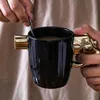 Mugs Creative Fashion Personality Model Pistol Cup Landmines Modeling Coffee Mug Milk Valentine's Day Funny Gifts 231101