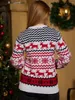 Designer Hoodie Men's Sweaters Family Matching Sweater Quente Grosso Casais Roupas Homens Casual Xmas Solto Jacquard Knitwear Pulôver Natal