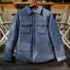 Giubbotti da uomo Maden Tessuto pelle di pesca Vintage Parka Cappotto invernale da uomo Spessa Corto Slim Fit Cappotti imbottiti Morbidi e caldi Giacche casual 231101