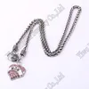 Pendant Necklaces Arrival Vintage Engraved Mom Letter Full Rhinestones Heart Necklace Gift