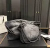 23Kanlar denim Grand Shopping Bag Tote Travel Designer Kvinna Sling Body Bag dyraste handväska med silverkedja Gabrielle quiltad 36 cm/30 cm