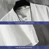 Vêtements ethniques Style chinois Bouton de disque T-shirt en lin Été à manches courtes pour hommes Chemise Tang Lâche Grande taille Kimono japonais Hommes 230331
