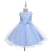 Mädchen Kleider Mädchen Prinzessin Kleid Elegante Kinder Für Kostüm Bogen Stickerei Kinder Party Hochzeit Kleid Säuglings Kleidung