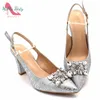 Chaussures habillées couleur argent style mature bureau dame femmes africaines chaussures et sac ensemble dames italiennes chaussures assorties et ensemble de sacs 231101