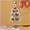 Juldekorationer Juldekorationer Xmas Tree Handicraft med Bell Decor Desktop Mini Ornament Navidad Year Drop Delivery DHGA DHRBZ