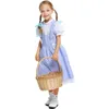 Costume a tema per bambini, ragazza, cameriera, mago di OZ, Dorothy, principessa, cosplay, carnevale, bambino, costume, Natale, Halloween, Fantasia infantile