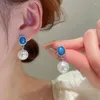 Dangle Earrings Arrival Drop Fashion Pearl Vintage Round Women Oval Simple All-match Wholesale Female Jewelry