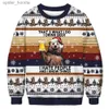 Herrtröjor tröjor 2023 jul hoodies mäns tröjor roliga djur grafikkläder långärmade toppar överdimensionerade hoodies män julkläder L231101