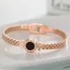 Pulsera de diseñador artier tienda en línea de acero titanio Nuevo diamante completo Oro rosa Acero titanio para mujer Pareja que se desvanece Pieza de mano de acero inoxidable con caja original