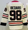 Youth Hockey Jerseys Conner Bedard 98 Red White Color S/M L/XL Ed Kids Jersey