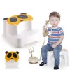 Sitt täcken avföring Stegstol Kök Barn Potty Children Training Toddler Palls Badrum Dusch Helper Toalett Utomhus Portable Foot Safety 231101