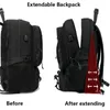 Plecak 15.6/17.3 "Travel Backpack Men Business Business School Expandable USB Bag Laptop Waterproof Waterproof Fashion Plecak 231031