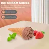 Decoração de festa brinquedos infláveis crianças simulação sorvete fingir adereços artificial criança branca