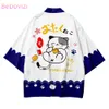 Этническая одежда плюс размер XXS-6XL Summer Loose Японский модный мультфильм Kawaii Kimono Streetwear Cardigan Robe Women Men Men Haori Top Yukata 230331