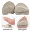 Shoe Parts Accessories High Heels Pads Comfortable leather Half Insoles Women Foot Care Products Sandals Forefoot Nonslip Cushion 2pcs 231031