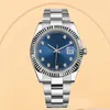 Luxury watch quality automatic Mechanical watches high quality Steel Blue dial Ceramic Sapphire mirror Super luminous montre business waterproof Vintage watchs