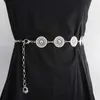 Ceintures de ceinture métal ceinture minimaliste creux de robe sweater femelle décoration assortie accessoires de taille de taille belts