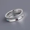Кольца Дизайнерское кольцо Tiff Band с любовным письмом, стерлинговое серебро 925 пробы, обручальное кольцо, элегантный логотип роскошного бренда, Кольца для женщин, мужчин, пара Элемент