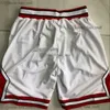 Mitchell och Ness basket shorts med fickan autentisk broderi vintage real ed dragfickor andningsbara gymträning strandbyxor