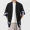 Ubranie etniczne Kimono Men Japońskie kimono Tradycyjny kostium samuraja Japońska odzieżowa bluzka Haori Yukata Kurtka ZZ0002 230331