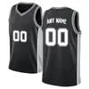 San Antonio''Spurs'''''''Sasketball Jersey Erkek Kadın Gençlik Özel 25 Sidy Cissoko 4 Devonte 'Graham 11 Sir'Jabari Tim 21 Duncan 1 Victor Wembanyama