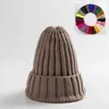 Beanie Crânio Caps Inverno Chapéu De Malha Para Mulheres Acrílico Beanie Unisex Elástico Quente Hip Hop Cap Soft Baggy Bonnet Atacado 231101