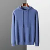 سترات الرجال Mvlyflrt Men's Onepiece ReadyTowear Hoodie 100 Merino Wool Sweatshirt Attred Winter Casual Large Long Cleved 231101