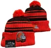 Cleveland Beanie Beanies SOX LA NY équipe de Baseball nord-américaine Patch latéral hiver laine Sport tricot chapeau Pom crâne casquettes A9