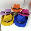 Berretti Cappello da cowboy di paglia Design vuoto Uomo e donna possono indossare lo stile INS per le vacanze al mare all'aperto