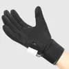 Fahrradhandschuhe, 1 Paar, Fleece-Futter, Verschlussband, wasserdicht, Buchstabendruck, Unisex, Winter, winddicht, Touchscreen, rutschfest, Sport G