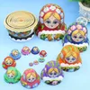 Dolls 15pcs 20cm Wooden Russian Nesting Dolls Cartoon Traditional Matryoshka Dolls for Baby Kids Toy Gift 231031