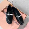 Summer Pumps Fashion Round Toe Women Concise 11 Bead Genuine Leather Loafers Zapatos De Mujer Size 35-40
