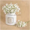 Dekorative Blumen Kränze dekorative Blumen 1/2pcs weiße Gypsophila künstliche Babybreath Blume Hochzeit DIY Bouquet Dekoration A DH9WQ