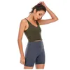 Yoga sports underwear women gathering styling vest-style sports bra Shockproof running fitness chest pad removable LL Yoga Outfit