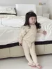 Conjuntos de roupas Veados Jonmi Outono Inverno Crianças Meninas Manga Malha Suéter Ruffles Calças 2 Pcs Estilo Coreano Crianças Bonito Outfit