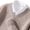 Women's Sweaters Men's Cashmere Warm Pullovers Sweater V Neck Knit Autumn Winter Fit Tops Male Wool Knitwear Jumpers Bottoming shirt Plus Size 231031
